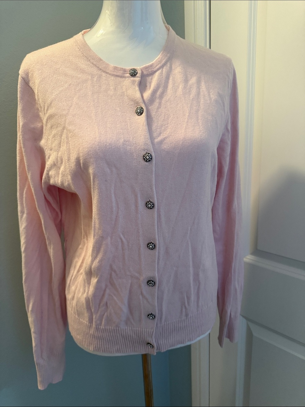 GAP Pale Pink Button-Up Cardigan